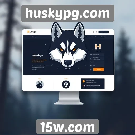 Interface do usuário no huskypg.com e sua navegabilidade
